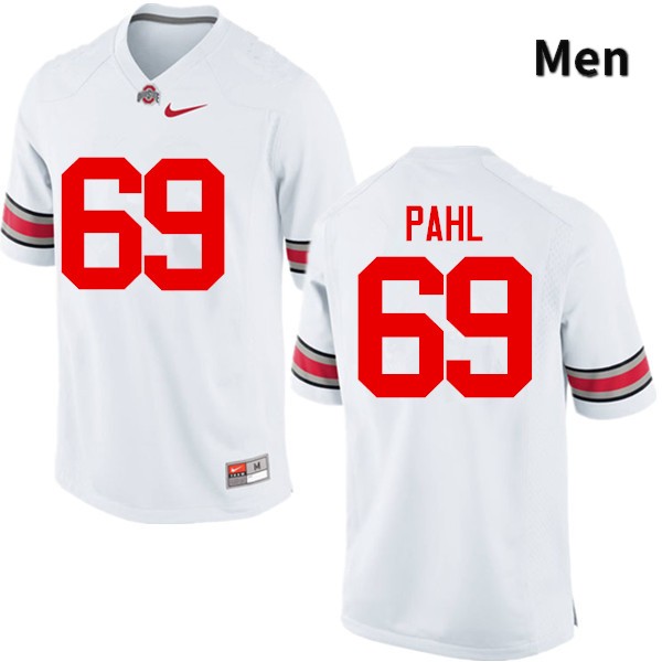 Ohio State Buckeyes Brandon Pahl Men's #69 White Game Stitched College Football Jersey